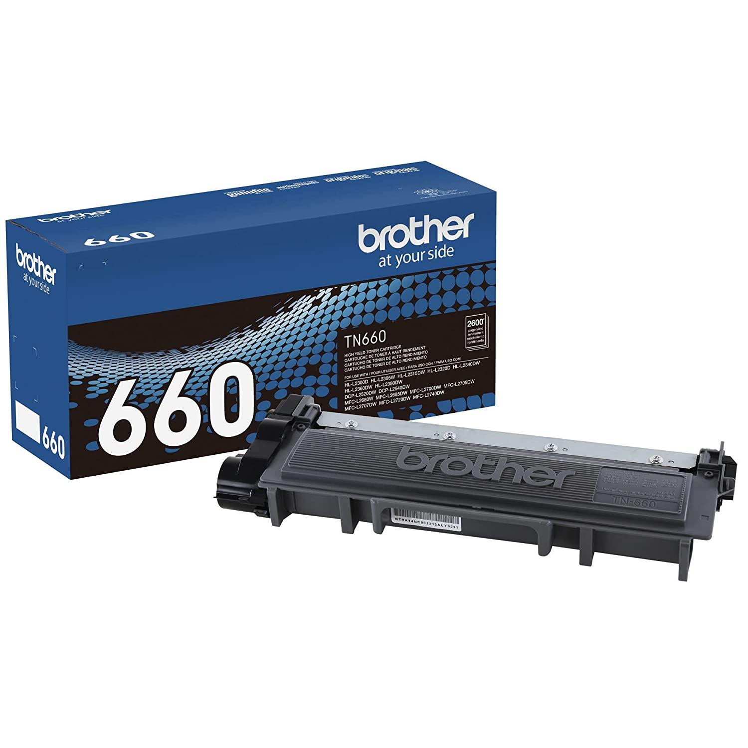Brother Genuine High Yield Toner Cartridge, TN660, Replacement Black Toner - Brother - Chipi Online