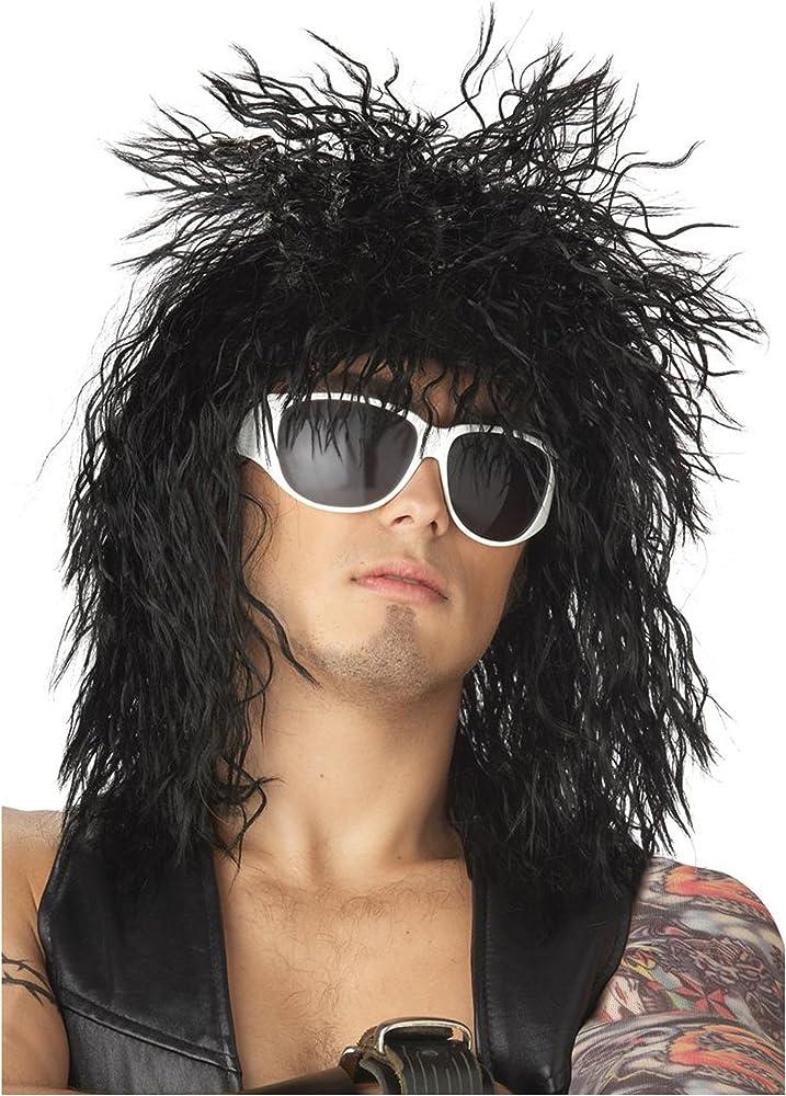 California Costumes Black Rocker Dude Wig Standard - California Costumes Store - Chipi Online