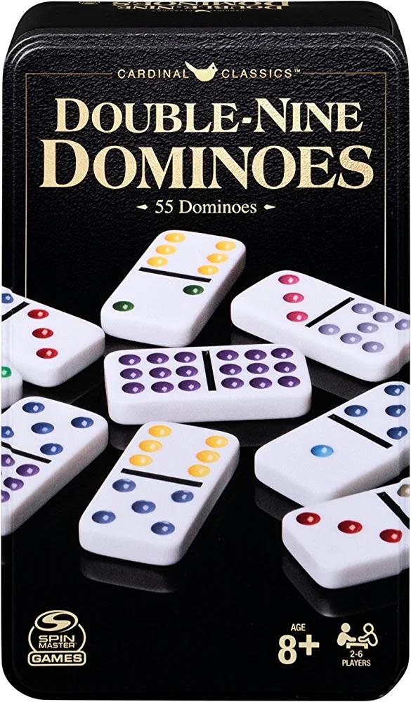 Cardinal Classics Double Nine Dominoes Set in Storage Tin | Dominoes for Kids | Family Games | Adult Games | Dominoes Set for Adults and Kids Ages 8+ - Spin Master Games - Chipi Online