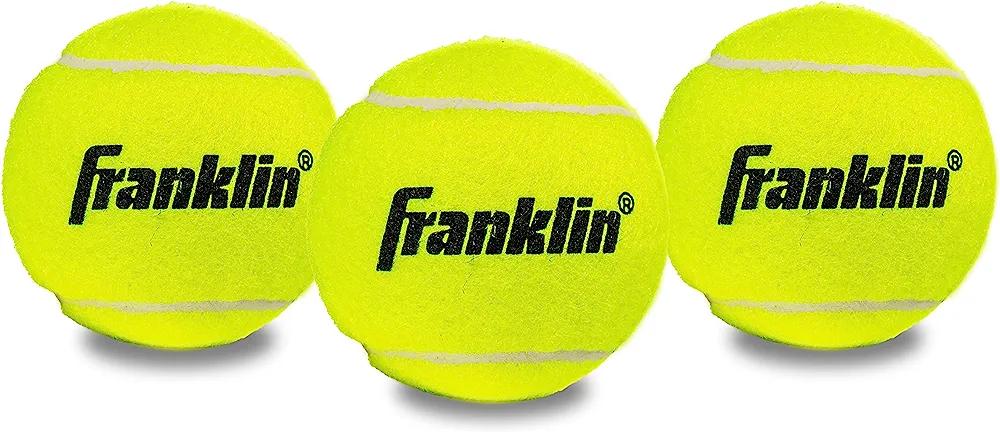 Franklin Sports Practice- Official Size Low Pressure Tennis Balls - Great for Training + Practice - 3 Pack Can of Low Bounce, All Court Surface Tennis Balls - Franklin Store - Chipi Online