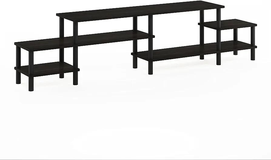 Furinno Turn-N-Tube Grand Stand for TV up, 78 Inch, Espresso - Furinno Store - Chipi Online