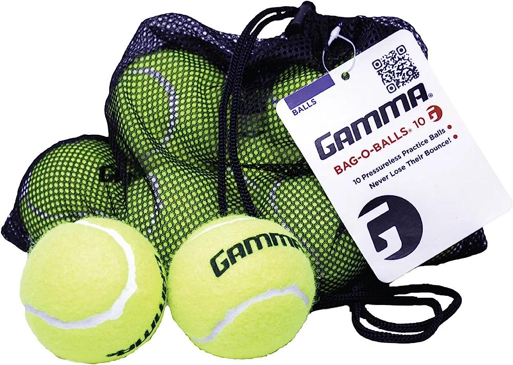 GAMMA Sports Pressureless Tennis-Balls Pack with Mesh Tennis-Ball Bag - Gama Store - Chipi Online