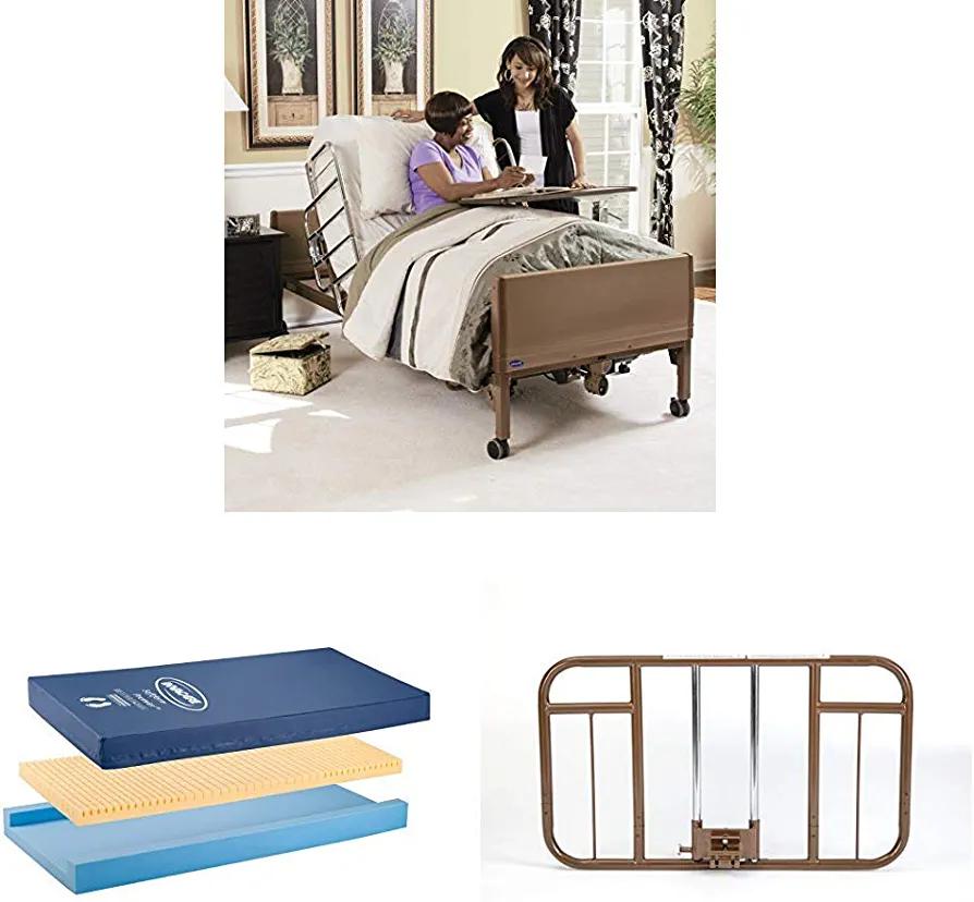 Invacare Homecare Bed Bundle | Softform Premier Mattress & Half Length Bed Rails | Full-Electric Hospital Bed for Home Use - Invacare Store - Chipi Online