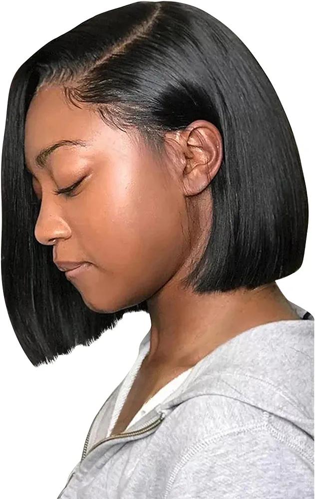 Lace Front Wig Transparent Frontal Glueless HD Human Hair with Baby Pre Plucked Hairline Density Brazilian Wigs for Black Women Curly Long  - Generic  - Chipi Online