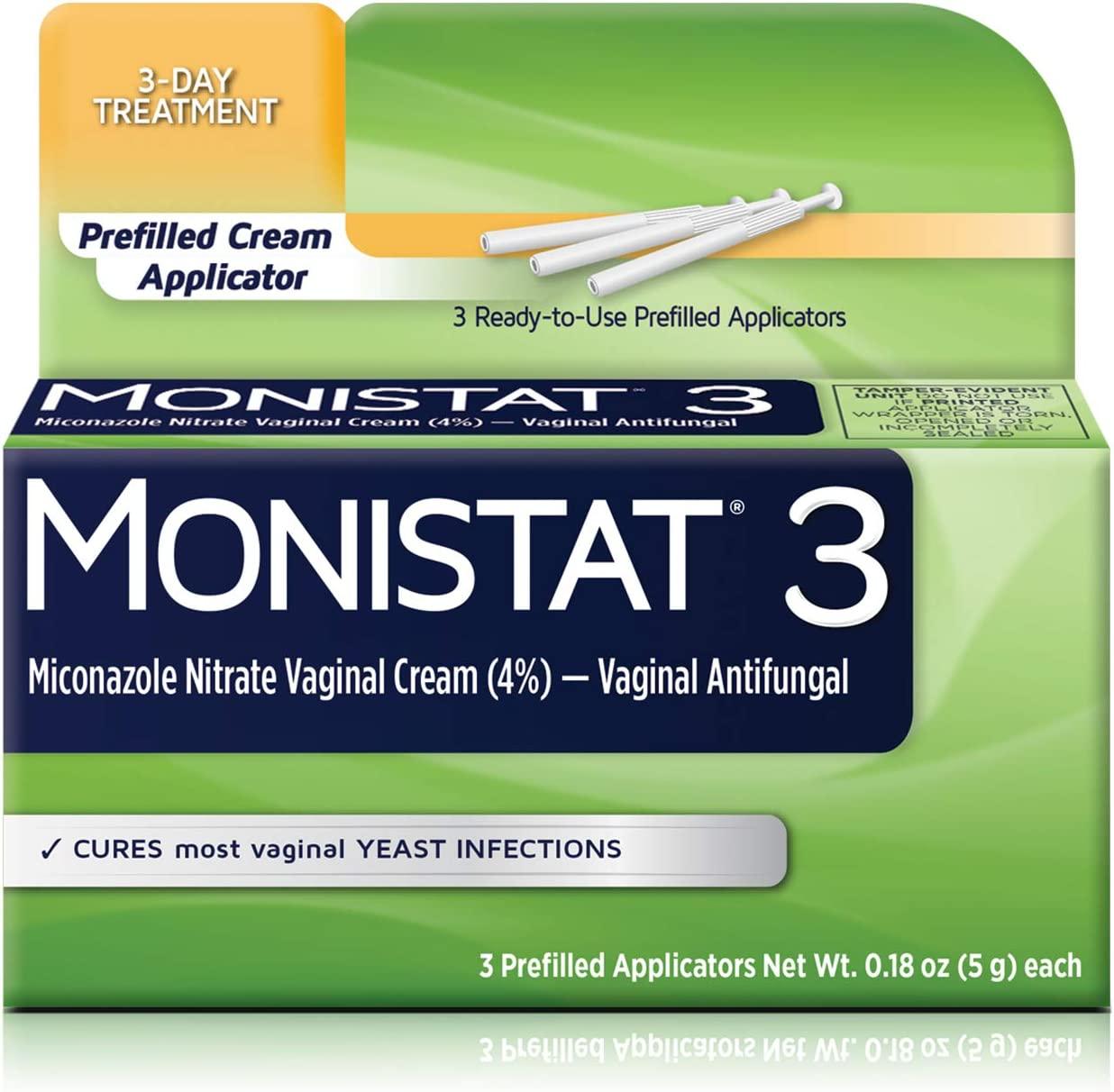 Monistat 3-Day Yeast Infection Treatment Pre-Filled Cream Applicators, 0.18 Ounce - Monistat - Chipi Online