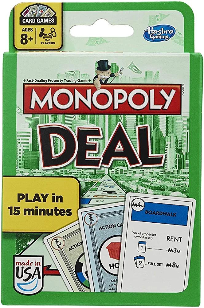 MONOPOLY Deal Card Game, Quick-Playing Card Game for 2-5 Players, Game for Families and Kids Ages 8 and Up (Amazon Exclusive) - Monopoly Store - Chipi Online