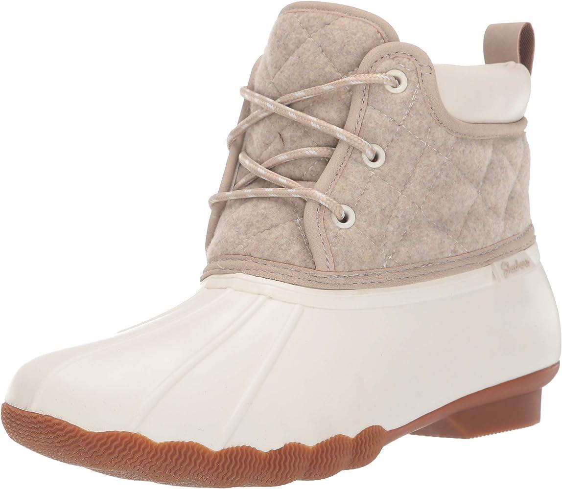 Skechers Women's Pond-Lil Puddles-Mid Quilted Lace Up Duck Boot with Waterproof Outsole Rain - Skechers - Chipi Online