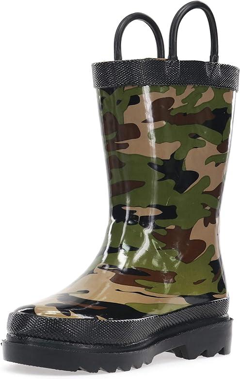 Western Chief Boys Waterproof Printed Rain Boot with Easy Pull On Handles - Western Chief Store - Chipi Online